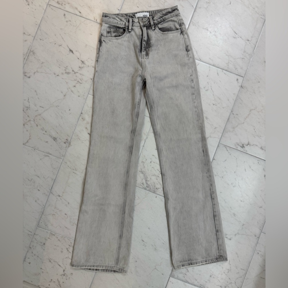 Vervet size 25 Women’s Gray 90s Vintage High Rise Flare Jeans NWOT